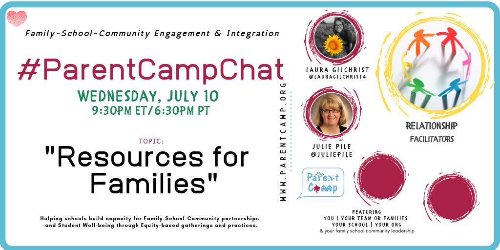2019-07-10 #ParentCampChat - Resources