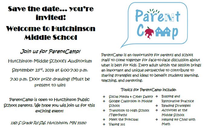 2019-09-23 Hutchinson Middle School ParentCamp
