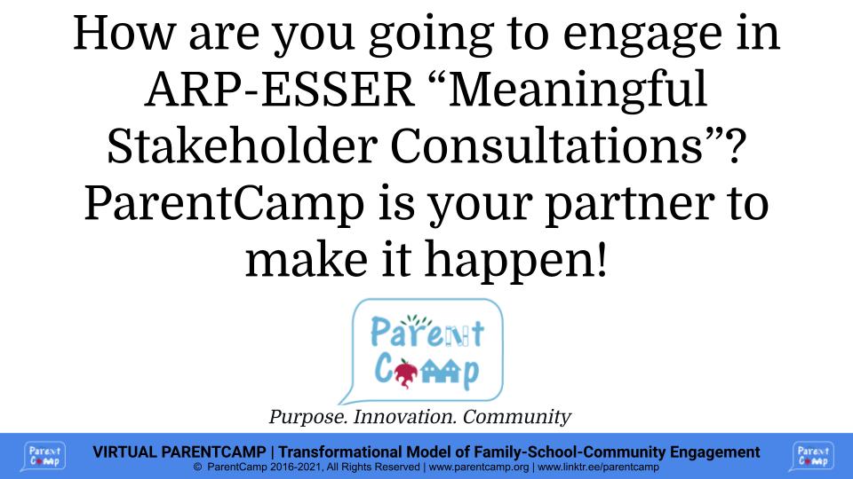 ARP ESSER Meaningful Conversations