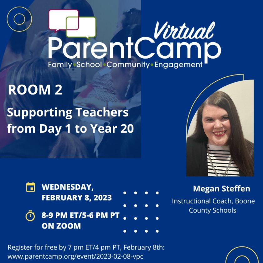 Room 2:  Supporting Teachers from Day 1 to Year 20 with Megan Steffen