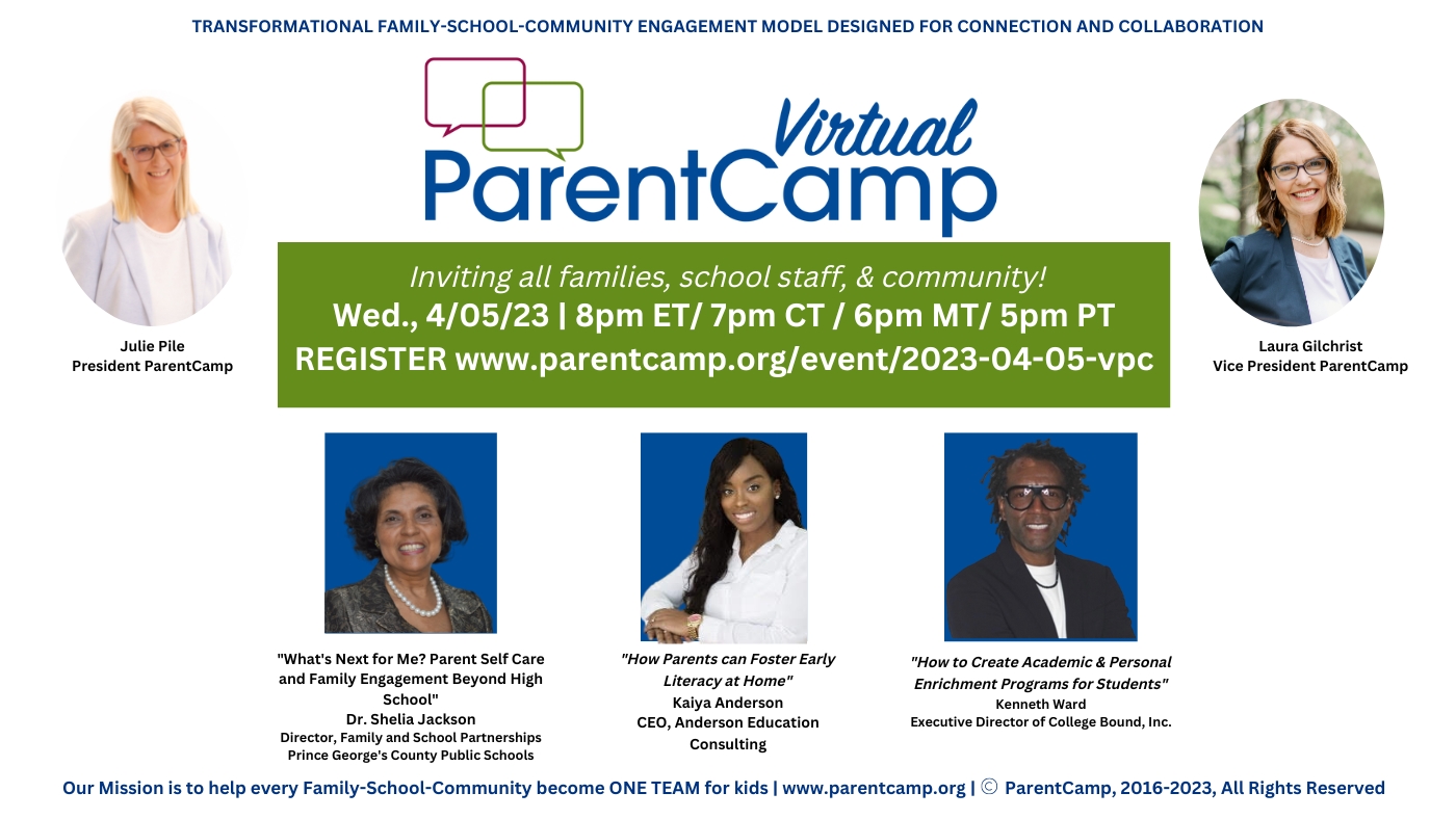 virtual parentcamp takes place on 4/5