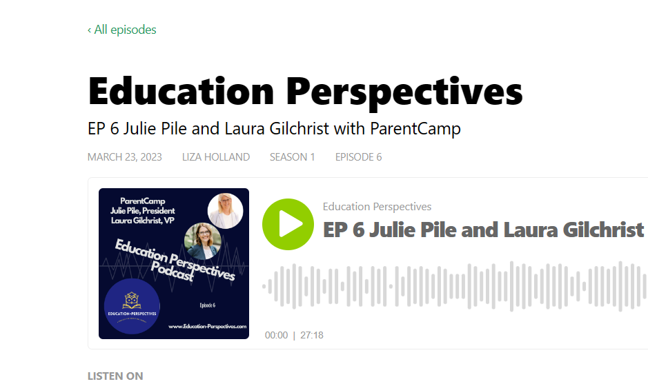 Education Perspectives podcast