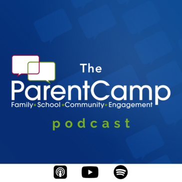 The ParentCamp Podcast Logo Only Podcast Cover with Icons