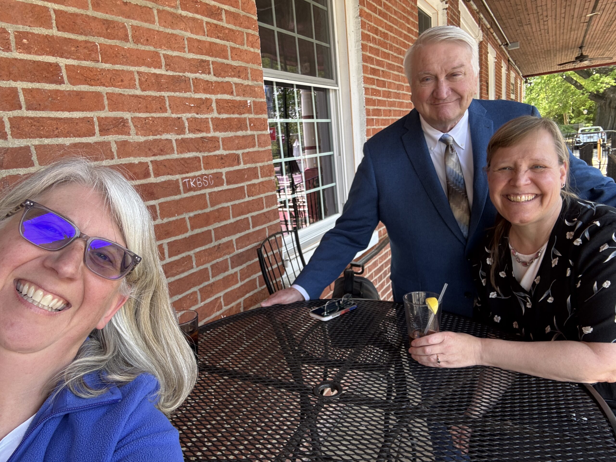 Rotarians Julie Pile, Bill Sullivan and Cheryl Ernst