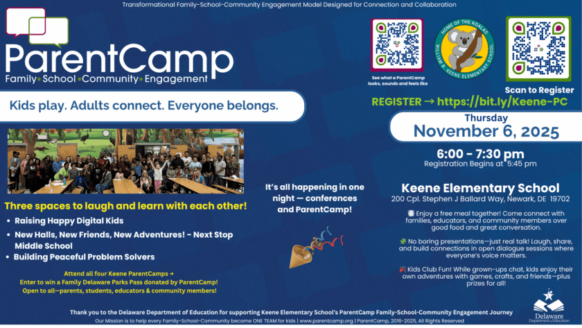 2025-11-06 Keene Elementary School ParentCamp - Blue Background - Tiny