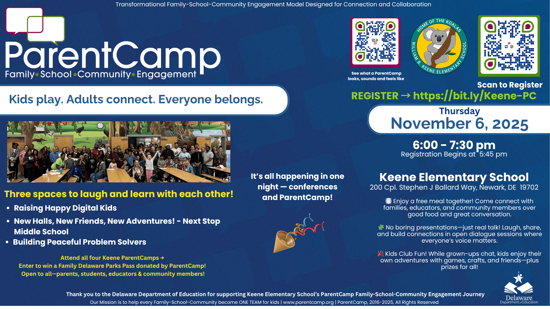 2025-11-06 Keene Elementary School ParentCamp - Blue Background - Tiny